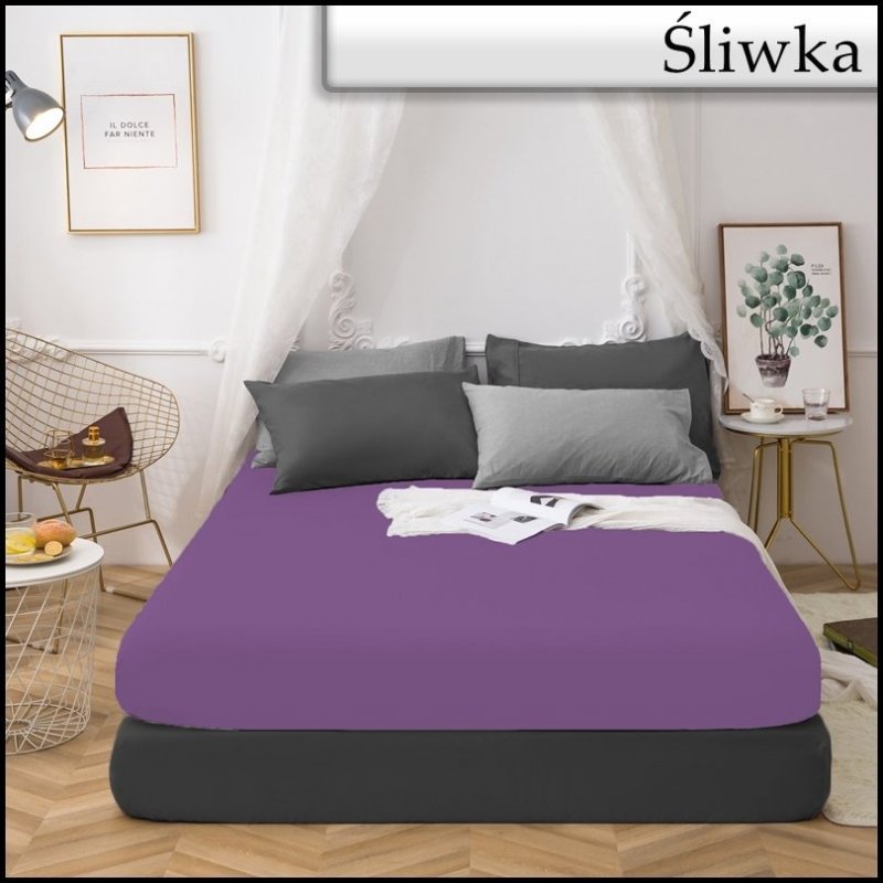 PRZEŚCIERADŁO BAWEŁNIANE Z GUMKĄ 200x220 FASHION 