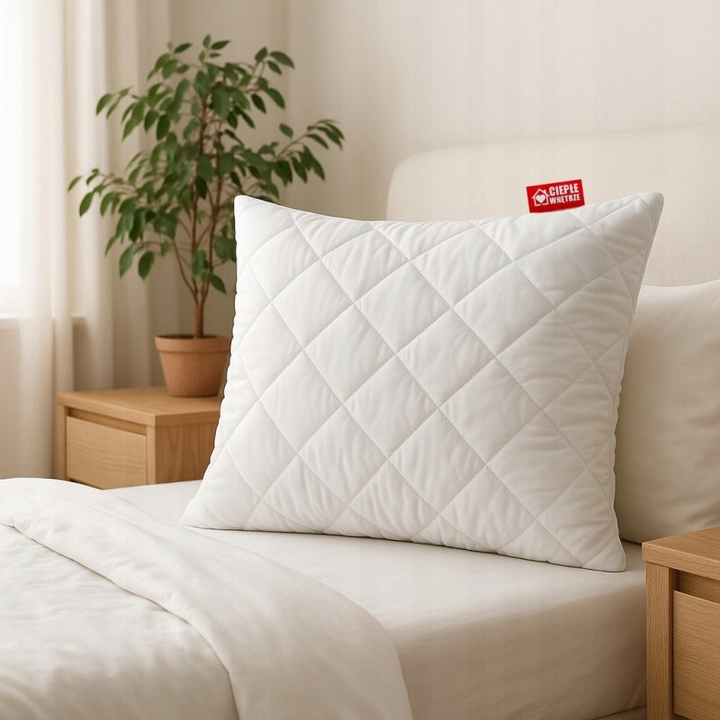 Gruba Poduszka 50x60 Mikrofibra z Zamkiem