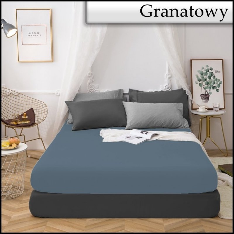 PRZEŚCIERADŁO BAWEŁNIANE Z GUMKĄ 200x220 FASHION 