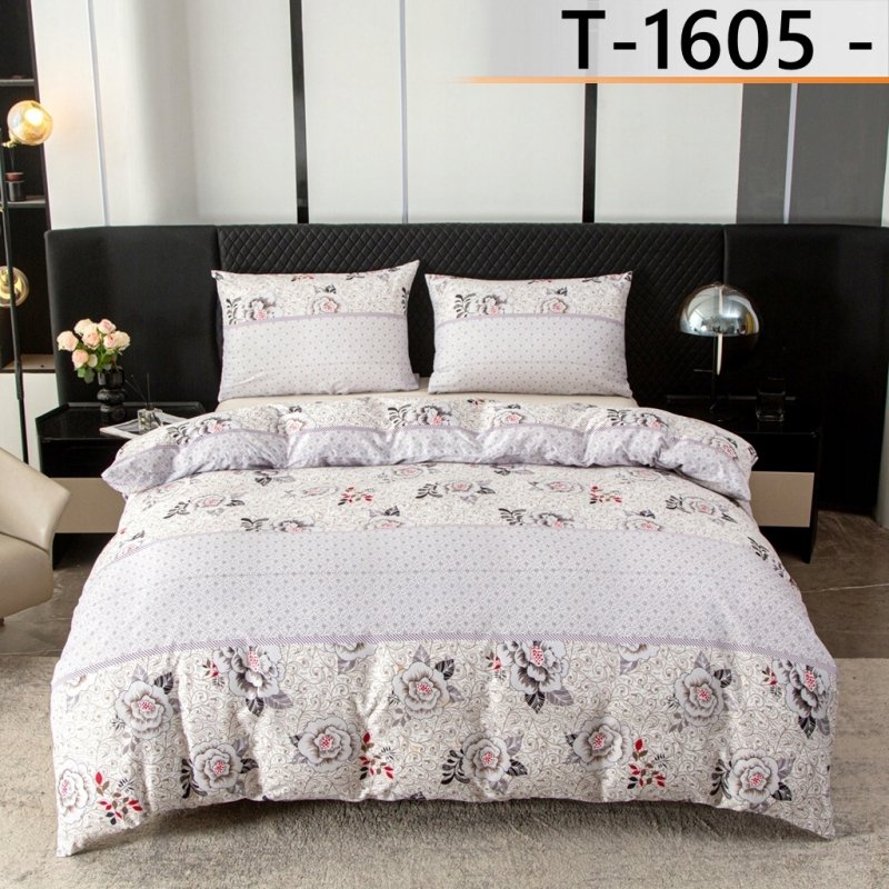 POŚCIEL 200x220 KOMPLET POŚCIELI + 2 POSZEWKI WZÓR T-1605