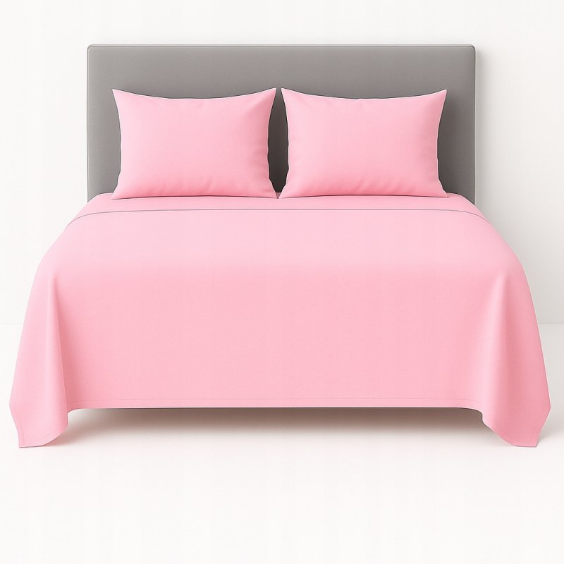 PRZEŚCIERADŁO FLANELOWE 160×200 100% BAWEŁNA POLSKA JAKOŚĆ KOLOR RÓŻOWY