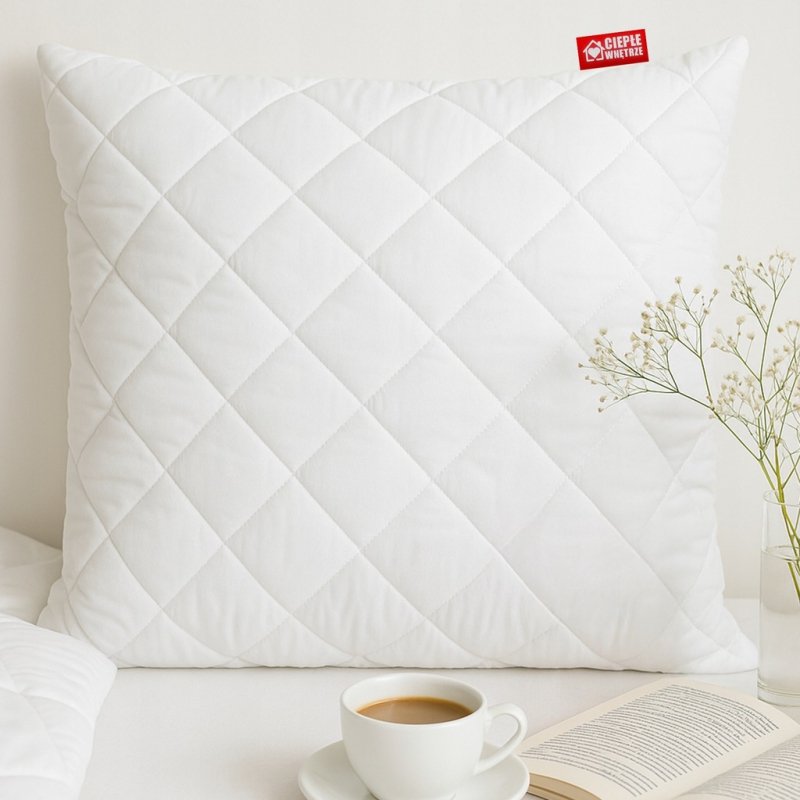 2x Gruba Poduszka 40x40 Mikrofibra z Zamkiem