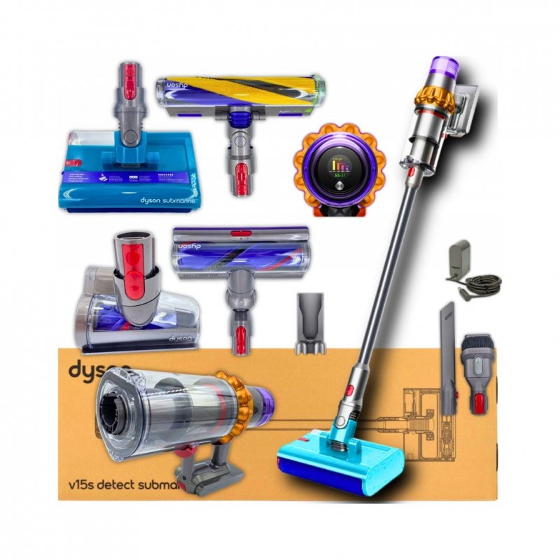 DYSON Odkurzacz pionowy Dyson V15s Detect Submarine mopujący bezprzewodowy