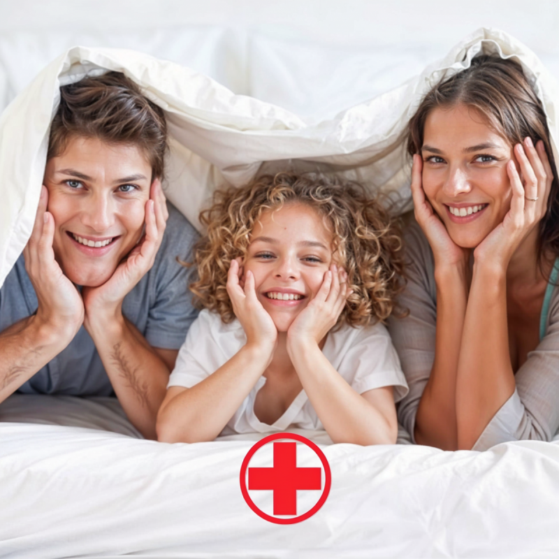 ZESTAW: KOŁDRA 160x200 MIKROFIBRA CAŁOROCZNA KOMA MEDIC LINE + PODUSZKA 70x80