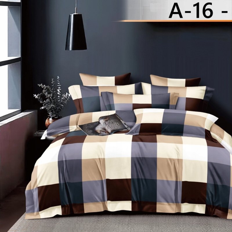POŚCIEL 160x200 BAWEŁNA KOMPLET POŚCIELI + 2 POSZEWKI + PRZEŚCIERADŁO A-16