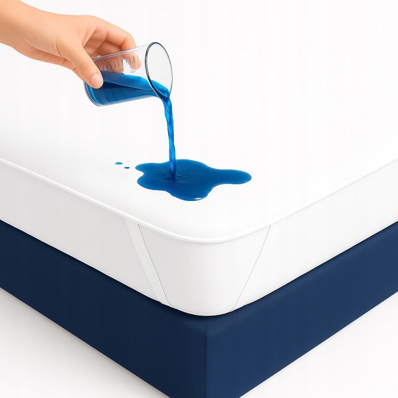 Ochraniacz na materac 80x180 BAWEŁNA WODOODPORNY 90C topper Z GUMKĄ POLSKI