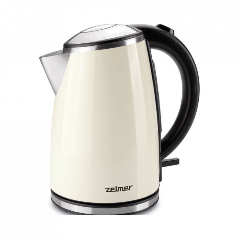 Czajnik elektryczny Zelmer ZCK1274E 2200 W 1,7 l beżowy/brąz stal/krem