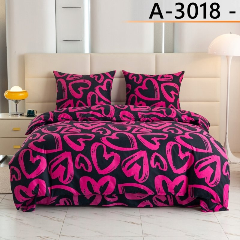 POŚCIEL 200x220 BAWEŁNA KOMPLET POŚCIELI BAWEŁNIANEJ + 2 POSZEWKI A-3018