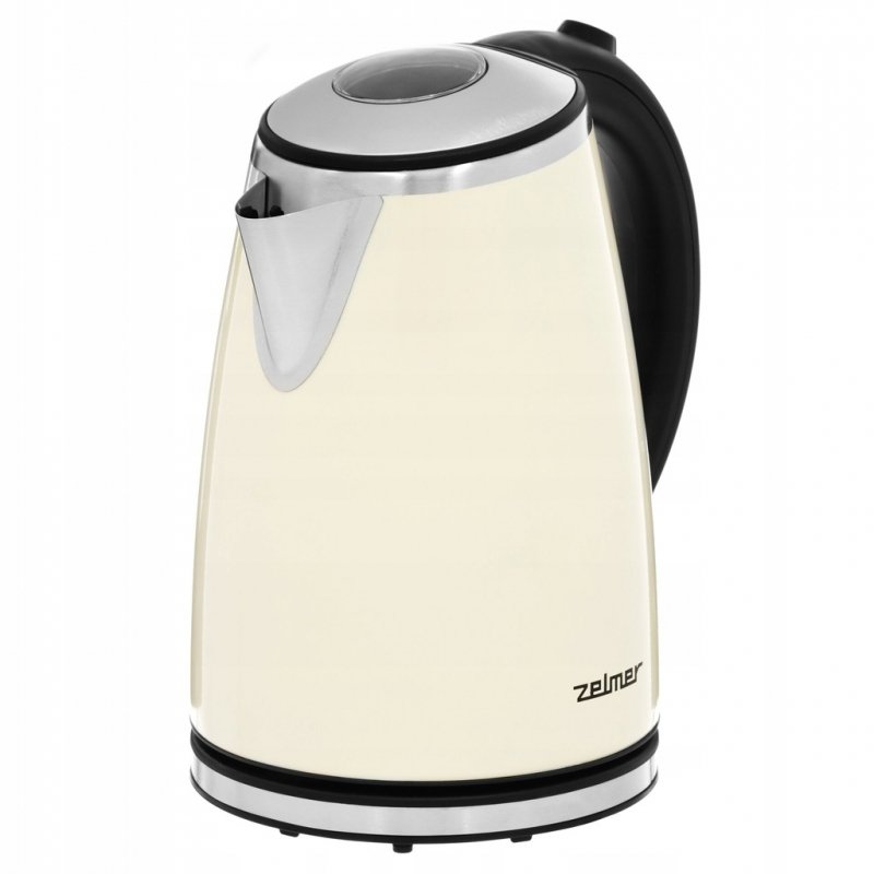 Czajnik elektryczny Zelmer ZCK1274E 2200 W 1,7 l beżowy/brąz stal/krem