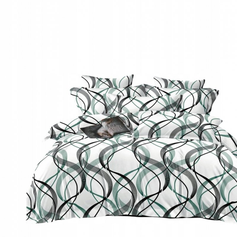 POŚCIEL 200x220 BAWEŁNA KOMPLET POŚCIELI BAWEŁNIANEJ + 2 POSZEWKI WZÓR A-22