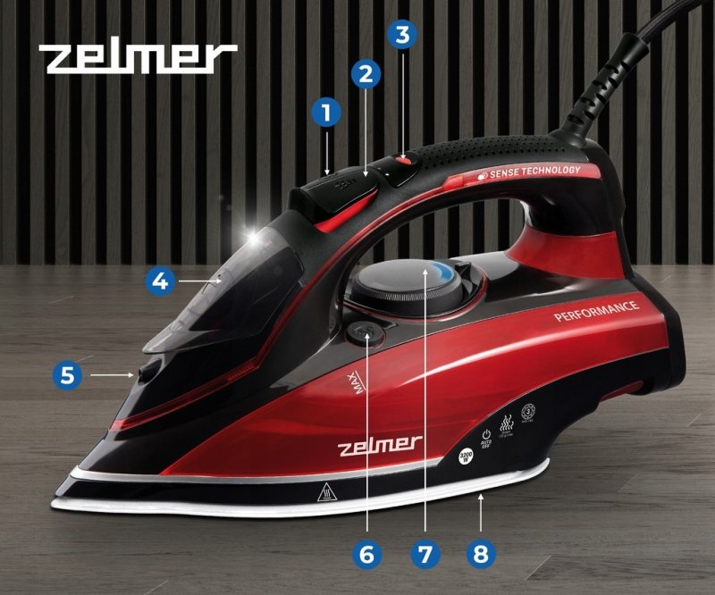Żelazko parowe Zelmer ZIR3210 Performance 3200 W 65G MIN
