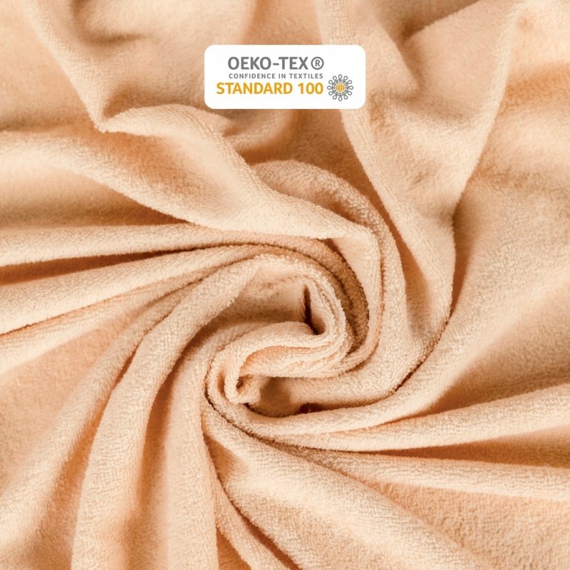 Prześcieradło Frotte z Gumką 120X200 Gruba Bawełna Bok 30 cm cappuccino