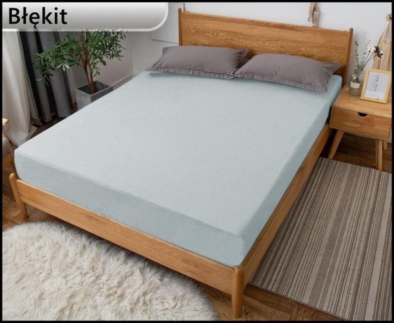 PRZEŚCIERADŁO FROTTE GRUBE Z GUMKĄ 100x200 cm