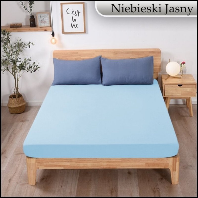 PRZEŚCIERADŁO JERSEY Z GUMKĄ 90x200 cm KWADRAT