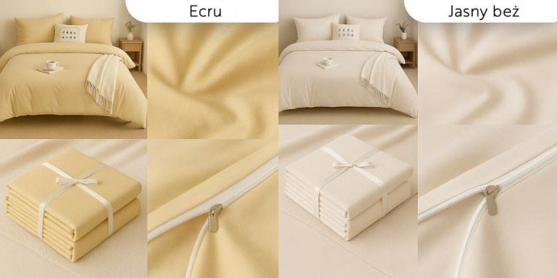 POŚCIEL JEDNOKOLOROWA 200x220 + 2x 70x80 | ZAMEK | MIKROFIBRA 12 Kolorów (WYBIERZ)