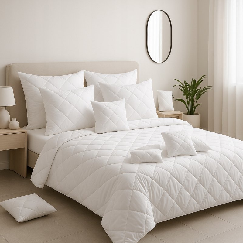 2x Gruba Poduszka 50x50 Mikrofibra z Zamkiem