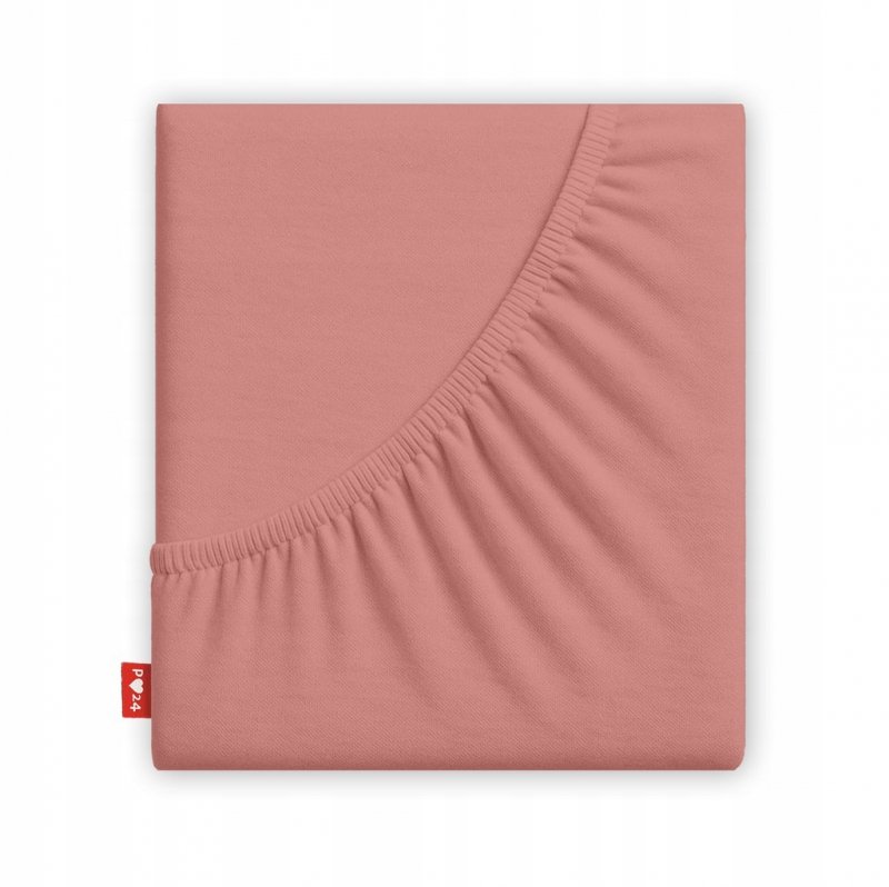 Prześcieradło 120x200 z Gumką GRUBA Bawełna Premium Bok 30 cm Paryski róż