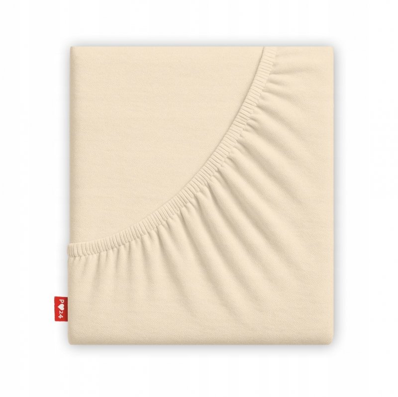 Prześcieradło 140x200 z Gumką GRUBA Bawełna Premium Bok 30 cm Kość słoniowa