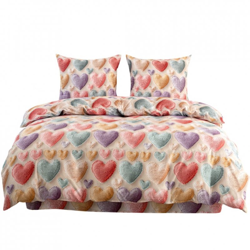 POŚCIEL 160x200 BAWEŁNA KOMPLET POŚCIELI BAWEŁNIANEJ + 2 POSZEWKI A-3301