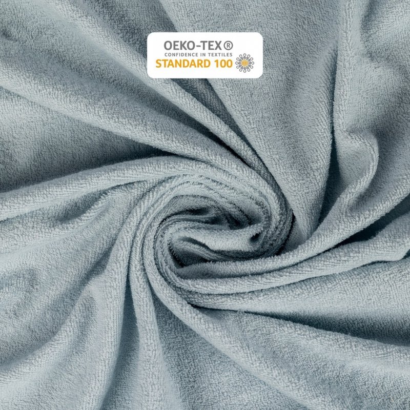 Prześcieradło Frotte z Gumką 90x200 Gruba Bawełna 200g Bok 30 cm popielaty