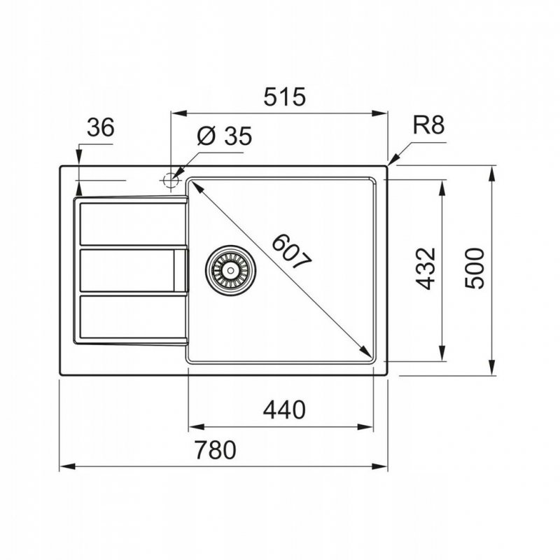 Zlewozmywak jednokomorowy Franke Sirius 2.0 S2D 611-78 XL 143.0618.577 Onyx