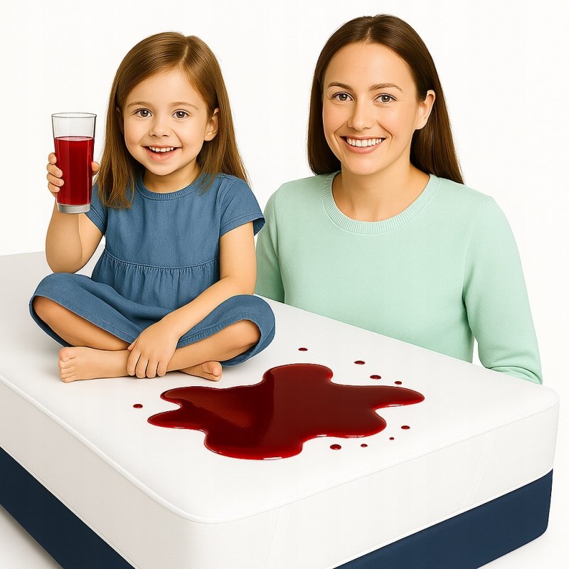 Ochraniacz na materac 200x200 BAWEŁNA WODOODPORNY 90C topper Z GUMKĄ POLSKI
