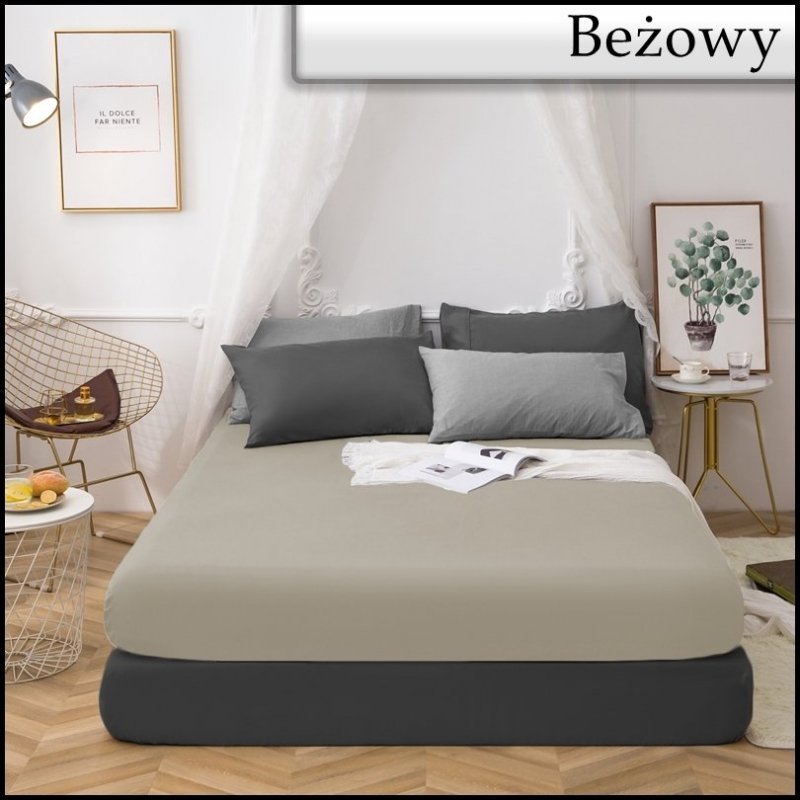 PRZEŚCIERADŁO BAWEŁNIANE Z GUMKĄ 160X200 FASHION