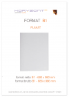 plakat B1 foliowany błysk, bez listew, druk pełnokolorowy jednostronny 4+0, na papierze kredowym 170 g, 300 sztuk