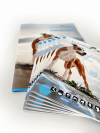 katalog A4, druk pełnokolorowy obustronny 4+4, na papierze kredowym, kreda 170 g, 8 str., 10 sztuk