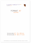 ulotka A7, druk pełnokolorowy obustronny 4+4, na papierze offset/preprint 90g, 1000 sztuk 