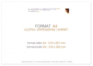 papier firmowy A4 składany do DL-C, druk pełnokolorowy obustronny 4+4, na papierze offset 150g, 500 sztuk 