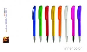 długopis INNER COLOR do nadruku, nadruk Pantone z palety do wyboru 1+0 - 200 sztuk