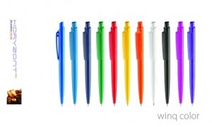 długopis VINQ COLOR do nadruku, nadruk Pantone z palety do wyboru 1+0 - 400 sztuk