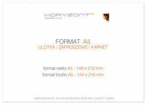 zaproszenie A5 - 148 x 210 mm, druk dwustronny, kreda 350 g, foliowane dwustronnie - 10 sztuk