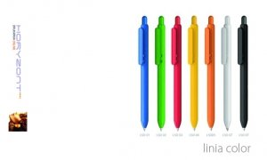 długopis LINIA COLOR do nadruku, nadruk Pantone z palety do wyboru 1+0 - 300 sztuk
