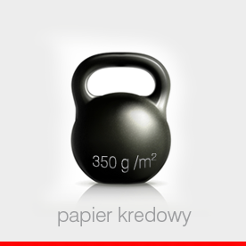papier kredowy 300 g, druk 4+4