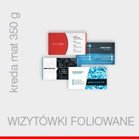 wizytówki foliowane mat / błysk