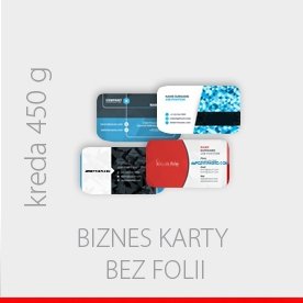 wizytówki zaokrąglone bez folii - kreda 450 g