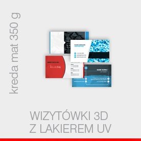 wizytówki z lakierem UV 3D