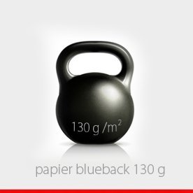 papier blue / white back 130 g