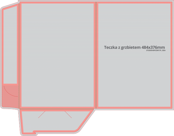 Teczka standard+ VIP HIT , 376 x 484 mm, druk pełnokolorowy jednostronny 4+0, foliowana błysk jednostronnie, 350 g, 200 sztuk