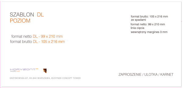 ulotka DL, 99 x 210 mm, wysyłka następny dzień, druk pełnokolorowy obustronny 4+4, na papierze kredowym, 130 g, 300 sztuk  