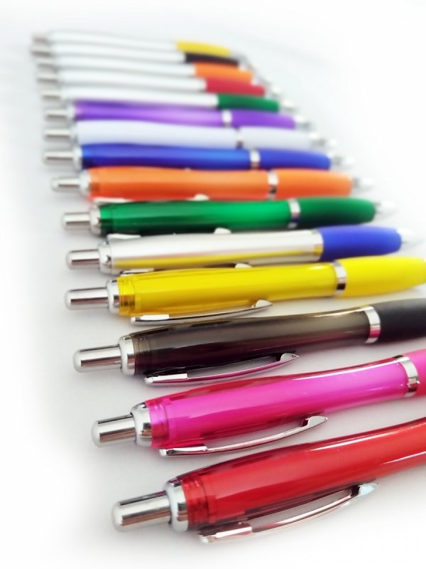długopis MAXUS WHITE do nadruku, nadruk Pantone z palety do wyboru 1+0 - 300 sztuk
