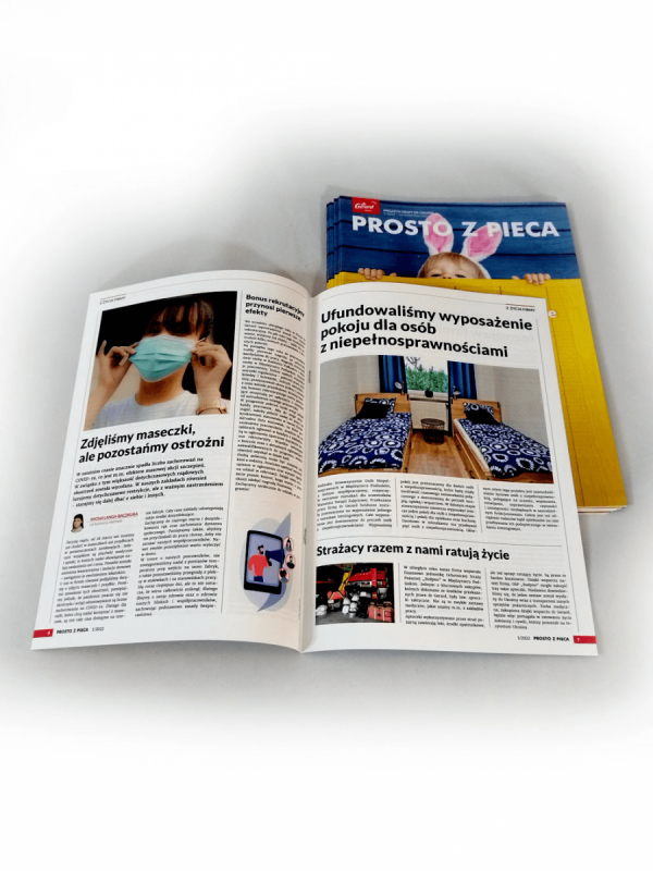 katalog 210 x 210 mm, druk pełnokolorowy obustronny 4+4, na papierze kredowym, kreda 170 g, 52 str., 30 sztuk