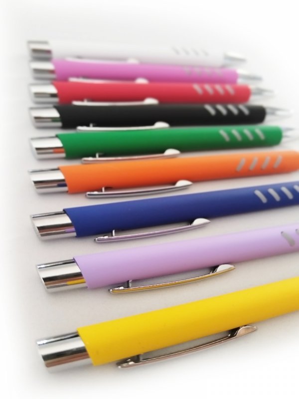 długopis SLUM COLOR do nadruku, nadruk Pantone z palety do wyboru 1+0 - 100 sztuk