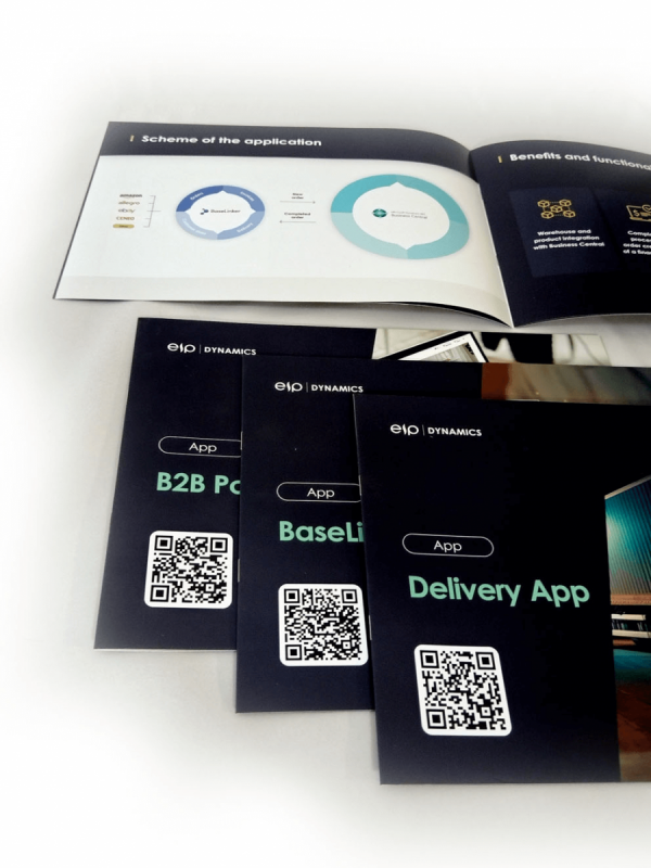 Katalog A5, 210 x 148 mm, druk pełnokolorowy, Ilość stron: 48, Okładka - papier kredowy 250 g + folia jednostronna, środek - papier kredowy 130 g, szycie zeszytowe - 300 sztuk