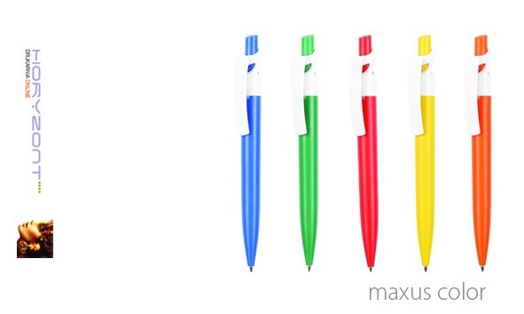 długopis MAXUS COLOR do nadruku, nadruk Pantone z palety do wyboru 1+0 - 200 sztuk