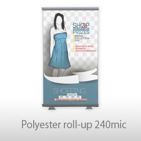 roll-up 100 x 200 cm, druk 4+0, wydruk + urządzenie - 4 szt.