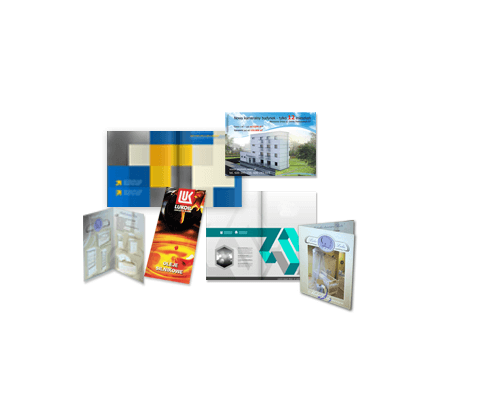 ulotka 4xDL składana do DL (8 stron DL), druk pełnokolorowy obustronny 4+4, na papierze kredowym, 130 g, 50 sztuk 