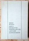 Samuel Bernstein Zarys gramatyki porównawczej języków słowiańskich - okładka